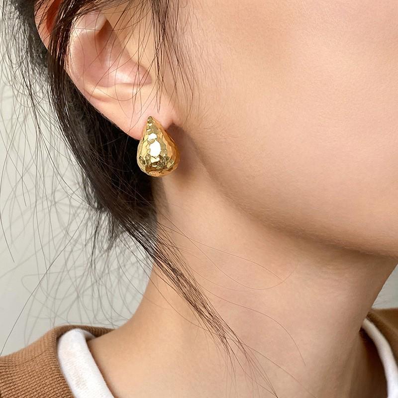 Elegant Water Drop Dangle Earrings - High-End European & American Style for Women
