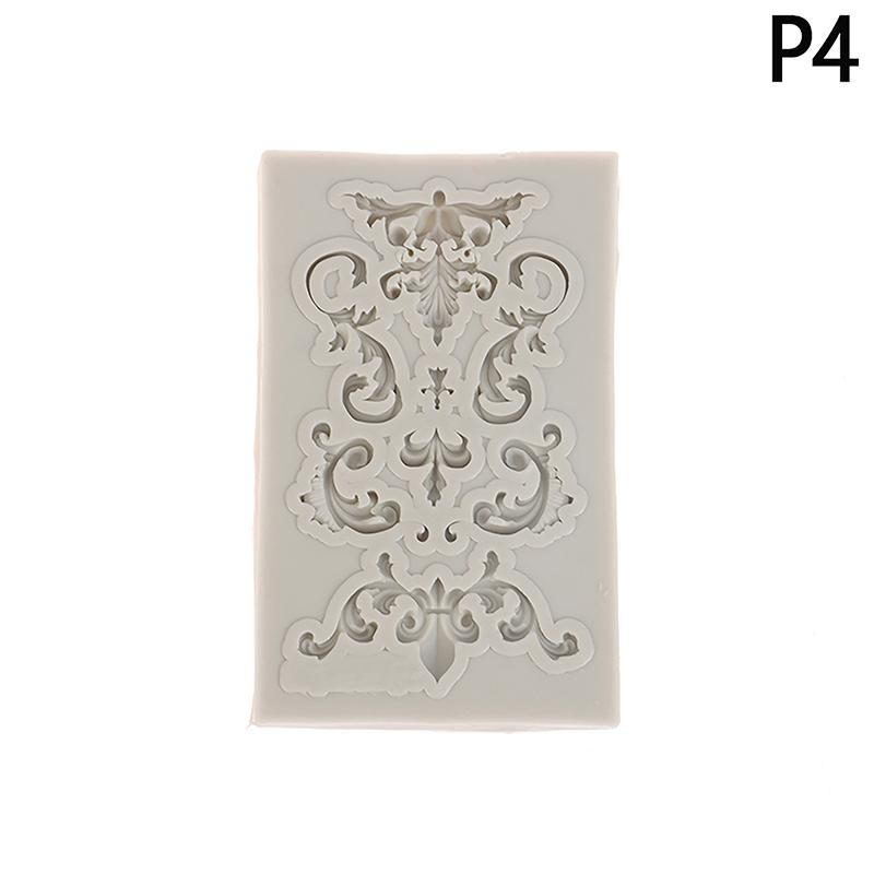 1/5Pcs Baroque Silicone Mold Diy Baroque Border Mold Baroque Silicone Mold Border Molds For Cake Fondant Trim Decoration