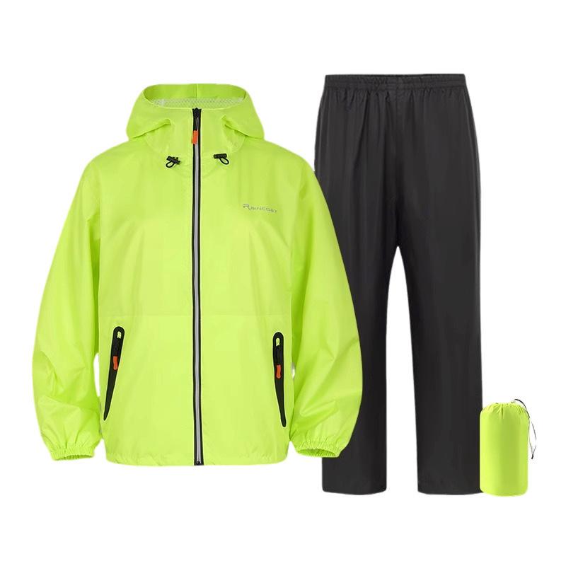 Ultra-Thin Breathable Waterproof Cycling and Outdoor Rain Suit for Men and Women