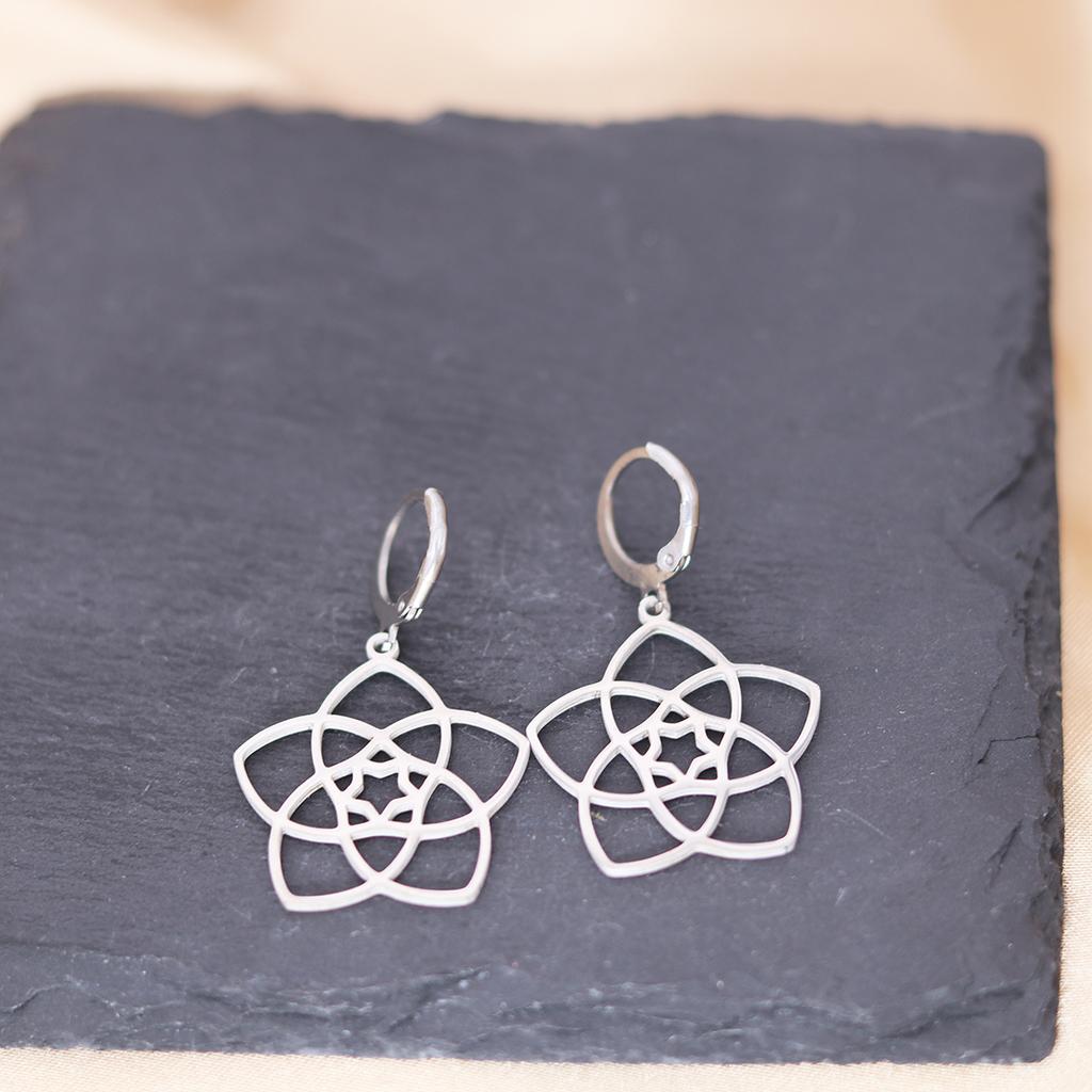 Kinitial Stainless Steel Gate To The Sky Raindrop Cloud Galaxy Solar System Ufo Ghost Earrings For Women Trendy Piercing Jewelry