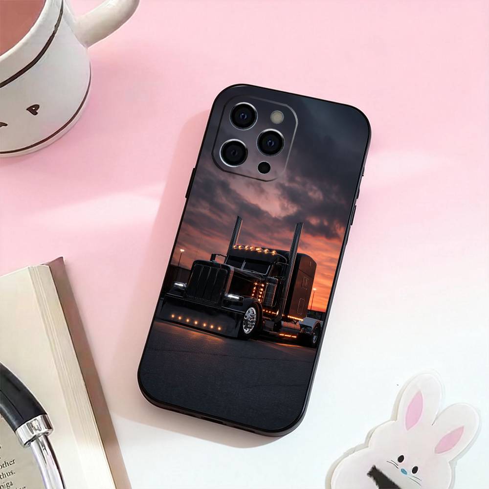Cool H-Heavy Truck Car Phone Case For iPhone 17,16,15,14,13,12,11 Plus,Pro,Max,XS Silicone Soft Cover