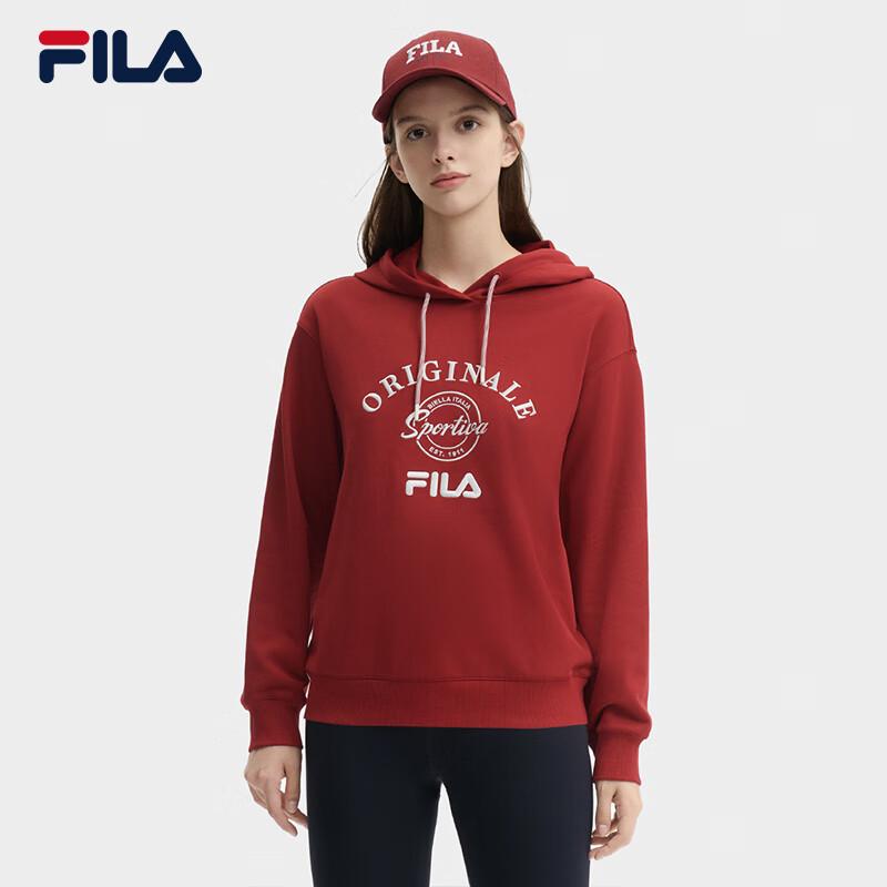 FILA Women s Hooded Pullover Sweatshirt S