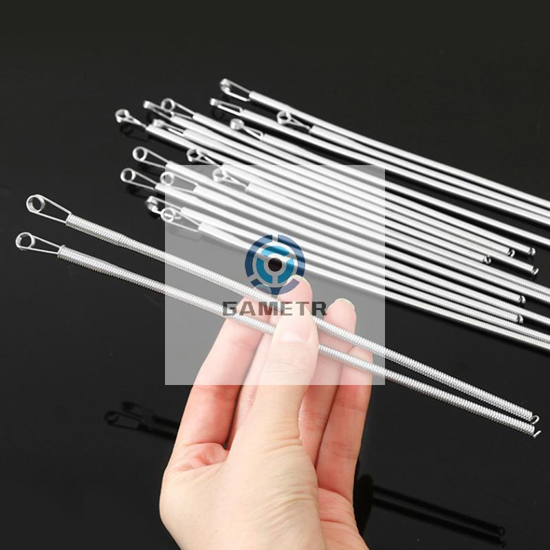 2/4pcs Bendable Spring Drawstring Threader Clip Pants Hoodies Elastic Band Lace Cord Flexible Drawstring Thread DIY
