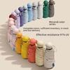 Compact Capsule Umbrella: 50% Foldable, Portable, Pocket-Size for Sunny and Rainy Days
