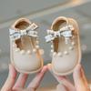 Mädchen Prinzessin Schuhe 2025 Koreanische Version Frühling und Herbst neue Kinder Perle kleine Lederschuhe weiche Sohle Säugling Internet-Berühmtheit leat