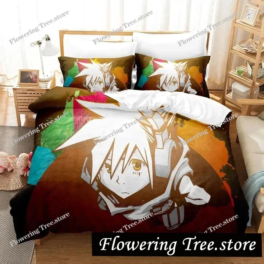 Anime The World Ends with You Neku Sakuraba Bedding Set Duvet Cover Bed Set Quilt Cover Pillowcase Comforter King Queen Size