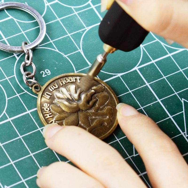 Mini-Elektro-Gravierschleifer, tragbare 3,7-V-Schleifmaschine, USB-Aufladung, kleines Gravierwerkzeug, Entfernung von Metallrost