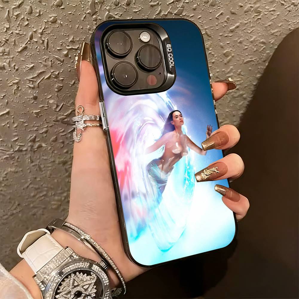 K-Katy Perry Singer Phone Case For iPhone 17,16,15,14,13,12,11 Plus,Pro Max,XS,Colorful Silver Black Cover