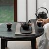 Edenus Chinese Ceramic Tea Set with Black Iron Glaze