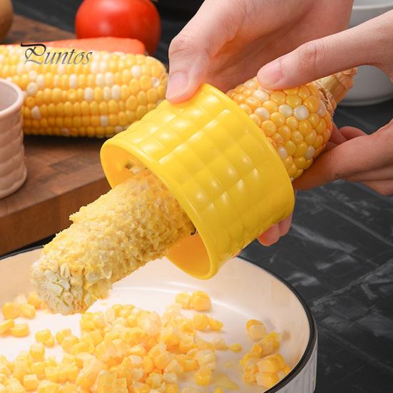 Corn Thresher Tool Stainless Steel Stripper, Non-Slip Handle And Spiral Blade Thresher, Easy Clean Quick Efficient Kernel Removal Gadget for