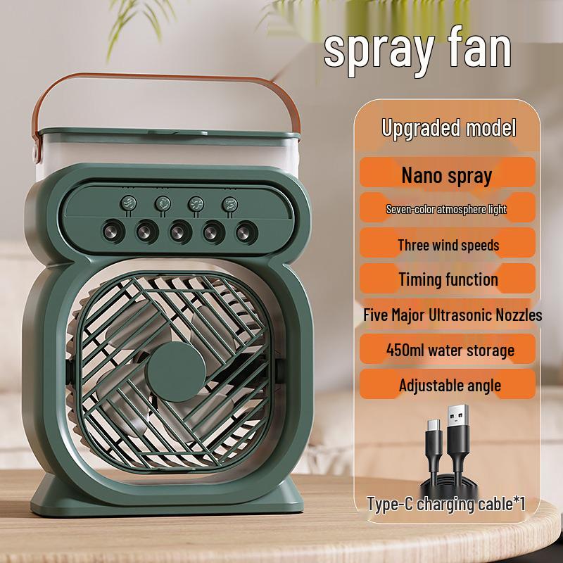 

Dual-Function Desktop Night Light & Humidifier Fan Default