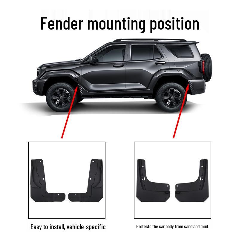 Mud Flaps & Mudguards for 26 Models of Great Wall Tank 400