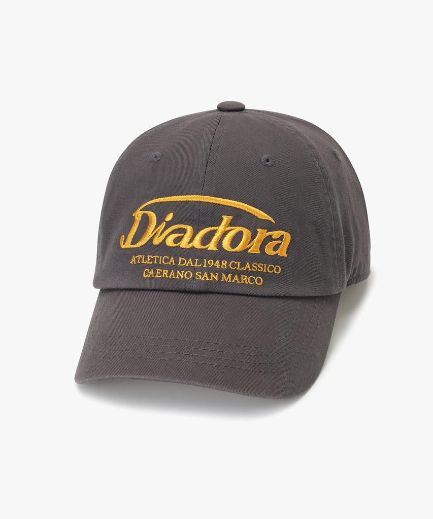 diadora Basic Cotton Twill Ball Cap Charcoal Grey