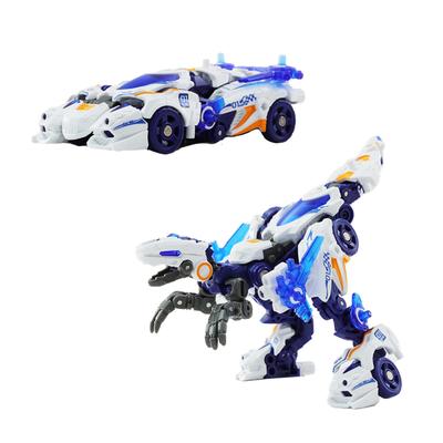 BEASTBOX 52TOYS BEASTDRIVE WHEEL RAPTOR Verwandlung Verwandelt sich von Mecha Raptor zu Sportmontage Hochelastische Aktion Verwandelt sich in einen Mecha