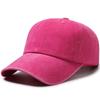 Processed Pure Color Washed Baseball Cap for Men and Women, Same Style Fashioneasiest for Match Small Single Processing Large Head Circumference