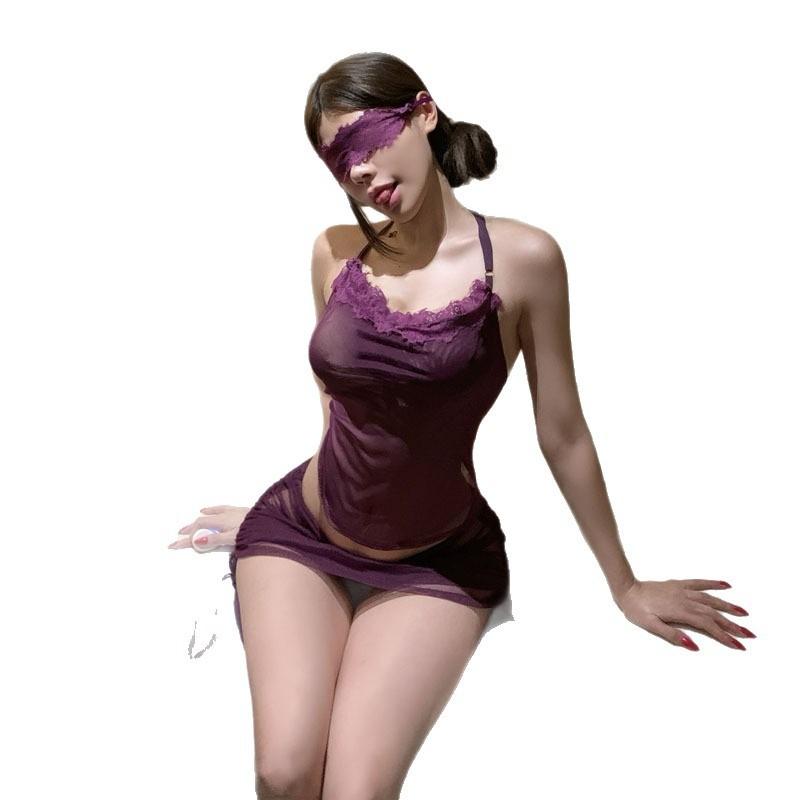 Sex underwear pure lust q underwear abstinence system free qqny open crotch hip skirt sexy cos pajamas uniform