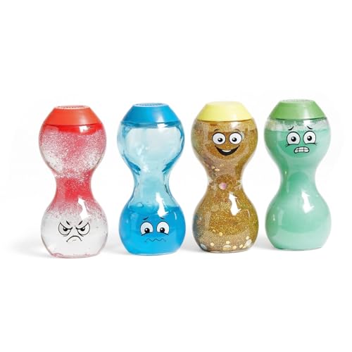 

Learning Resources Relax Emotion Bottles, Set of 4, Emotion Control, SEL, Relaxation Toy, Ages 3 and Up, 94488, Authentic