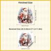 Christmas Cartoon Elk Snow Scene Santa Self-adhesive Wall Sticker Ins Wind Room Decoration Sticker