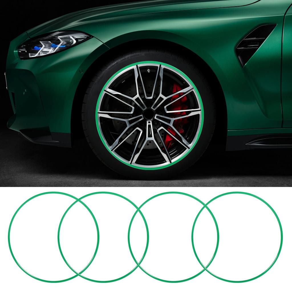 4Pcs Wheel Rim Protector Strip Scratch Resistant Stylish Look Adhesive Installation Wheel Hub Rim Gu