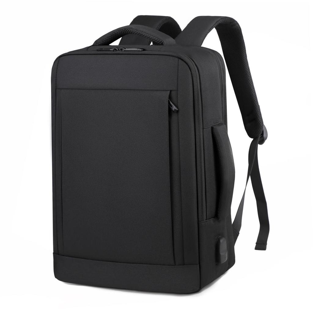 Men's Expandable Water-Resistant Business Laptop Backpack with Large Capacity for Students