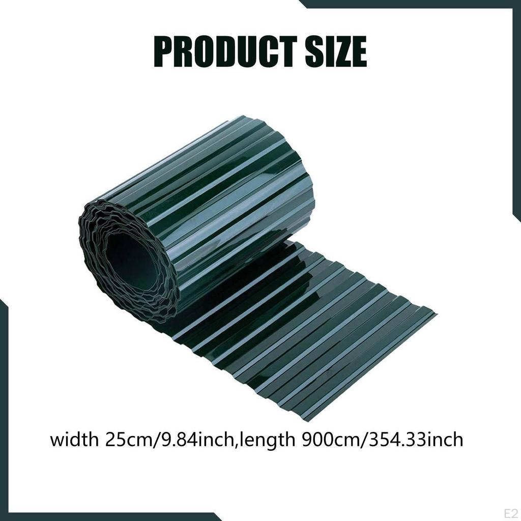 Corrugated Garden Flexible Landscape Lawn Border Decorative Long Strips PP Material for Raised