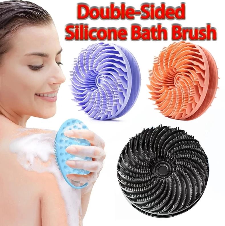 Soft Silicone Body Scrubber Scalp Exfoliating Non-Irritating Body Wash Massager Bath Shower Brush Body Scrub Skin Care Bath Tool
