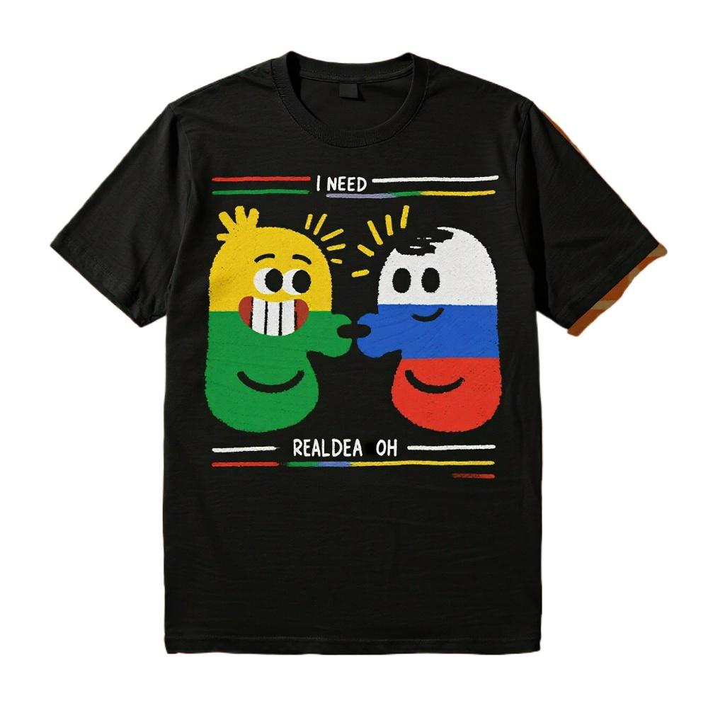 

Realdeaocho 2 Caras Con Linea De Bandera T-Shirt 100% Cotton O-Neck Short Sleeve Summer Casual Mens T-shirt Streetwear - Men ... 5XL різнокольоровий