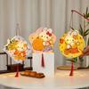 Handmade Mid-Autumn Festival Lantern DIY Glowing Light-Up Bunny Lantern Party Decoration