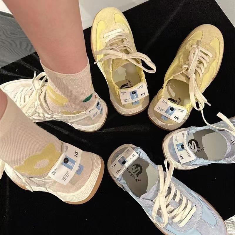 Forrest Gump 2023 Women's Ballet Training Shoes: Casual, Embroidered, Versatile, Lightweight, Breathable, White.