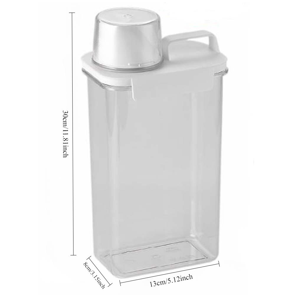 1pc Laundry Powder Storage Box Bathroom Laundry Detergent Storage, Transparent Acrylic Box Household Daily Necessities