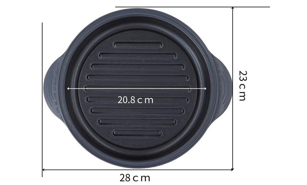 TO-PLAN Microwave Baked Kale Round - A safe, flameless cooking dish that's hygienic and easy to brown like an open flame.