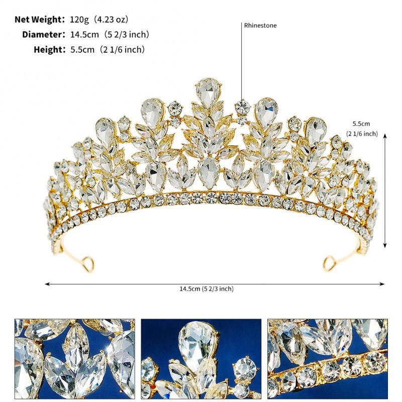 Bride s Crown Baroque Luxurious Wedding Dinner Crystal
