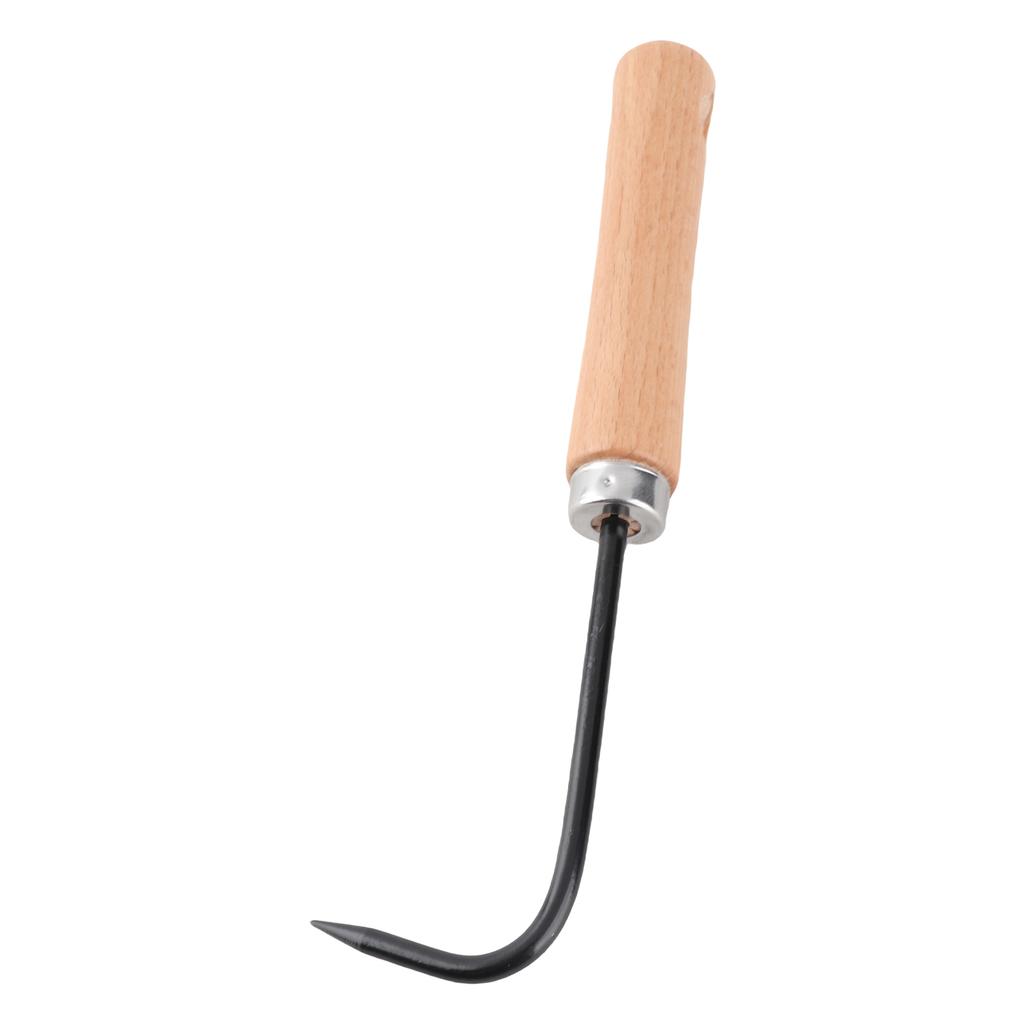 Garten Unkrautstecher Manuell mit Holzgriff Outdoor Grabwerkzeug Kultivator