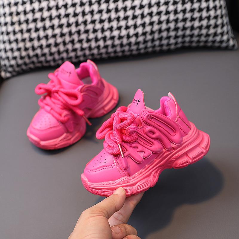 Kid Shoes Girl Autumn Soft Sole Casual Shoe New Child Trendy Shoes Anti Slip Boy Sports Shoe Breathable Comfortable Running Shoe