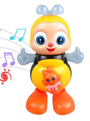 Electric Dancing Bee Electric Toys Musical Toys Cartoon Bee with Lights & Music Interactive Educational Toys Preschool Learning