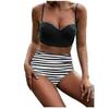 Beach Women's Sexy Hard Package Gathered Slim Bikini Split Swimsuit