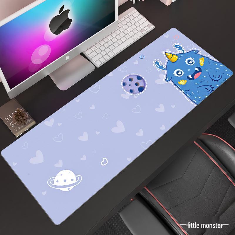 

Очень большой нескользящий мультяшный коврик для мыши для игр и офиса – Мягкий, толстый настольный коврик 90x30CM
