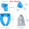 Baby Folding Travel Potty Training Seat for Toddlers with Storage Bag Cute Portable Potty Seat Cover for Toilet Non Slip Pad