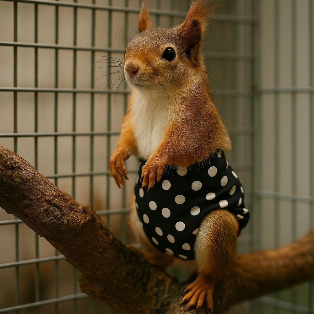 Adjustable Squirrel Diapers Absorbent Squirrel Underwear Soft Small Pet Diapers  Potty Training