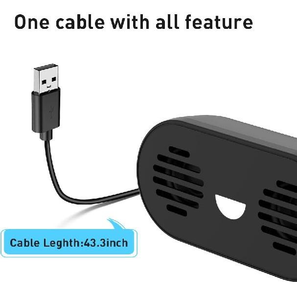 USB Computer Speaker PC Speakers for Desktop Computer, Small Laptop Speaker with Hi-Quality Sound, Loud Volume,Compact Size,Plug and Play