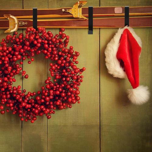 JUTOSU Christmas Wreath Hook, Door Hanger, Metal Hook, Wreath Hanger, Decorative Hook, Hanger Holder, Wreath Hanger, Single Hook, Door Hook, Bag Hook,