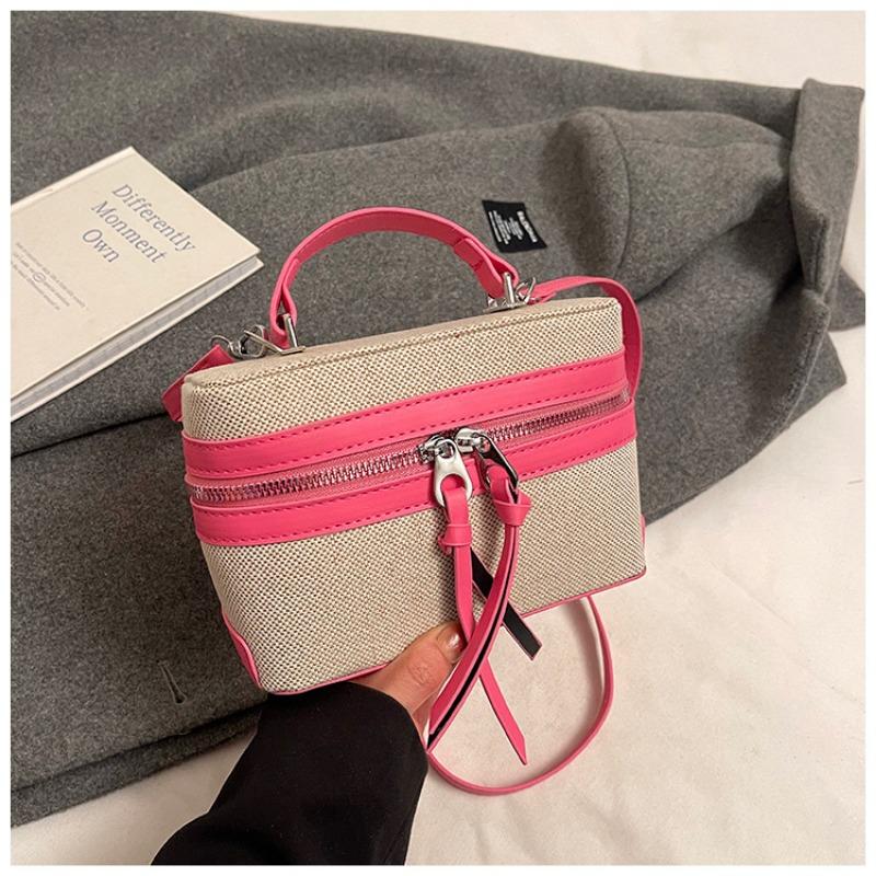 New niche design box, small square bag, storage bag, contrasting colors, trendy fashion, portable shoulder messenger bag, women
