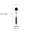 Ruhan Bubinga Wood Handle Stainless Steel Retro Teaspoon Set