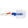 Round Pool Step and Corner Brush with Stiff Bristles for Deep Cleaning Crevices Fits Telescoping Poles with Adjustable Clips