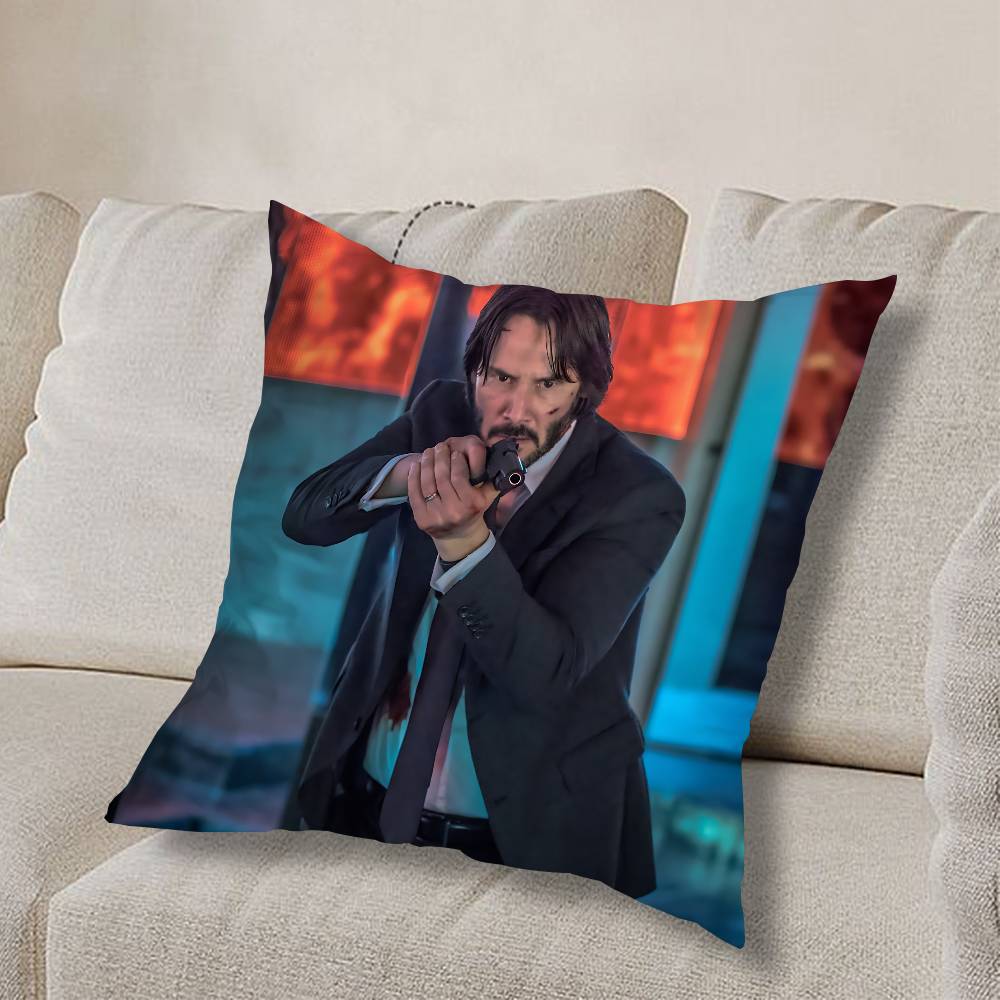 top assassin J-John Wick Pillow Case Sofa Living Room Bedroom Headboard Backrest Cushion Square Cushion Nap Time