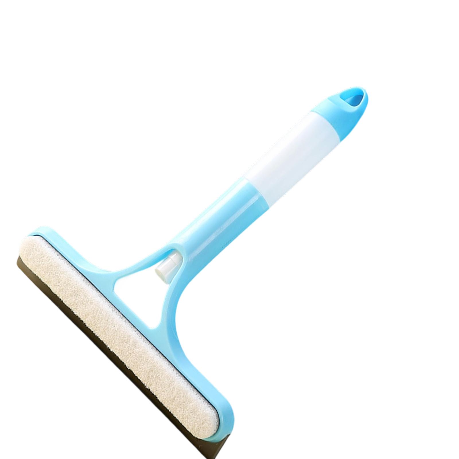 

3 in 1 Window Cleaner Tool with Ergonomic Handle for Glass Surfaces Kitchen Bathroom Car Windows синий