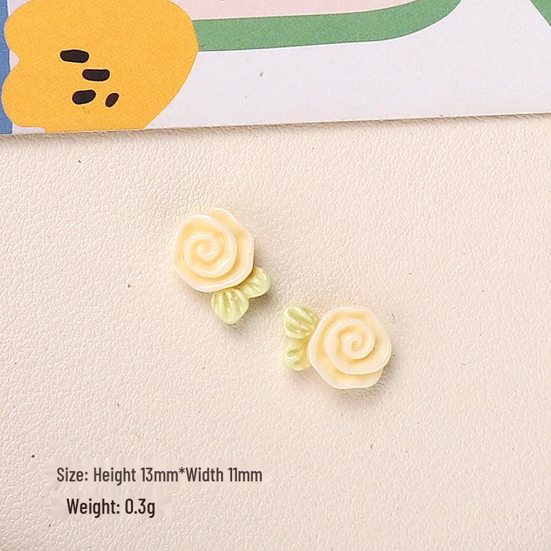 Cartoon DIY Resin Flower Accessories for Jewelry, Hair Clips, and Phone Cases