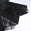GMXIA Patchwork Dark Style Dress Sexy Slim-fit Wrap Hip Slit Lace Sleeves Feature Skirt