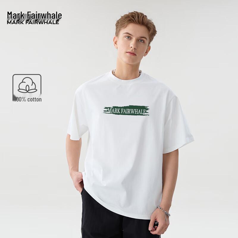 Mark Fairwhale Men's Pure Cotton Loose Fit Short Sleeve T-Shirt