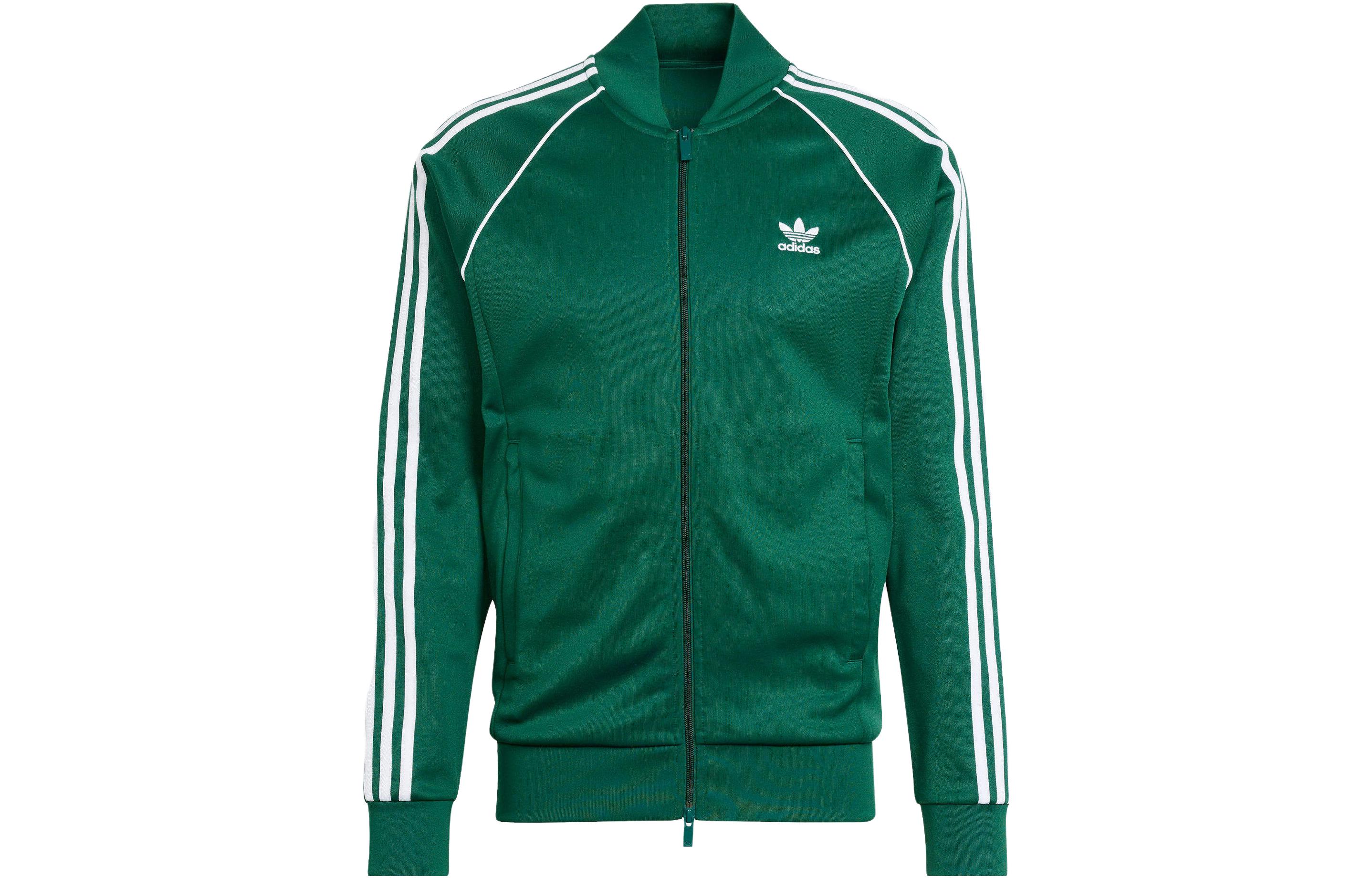Adidas Originals COLOR CLASSICS Baseball Jacket Men s Green IR9863 S
